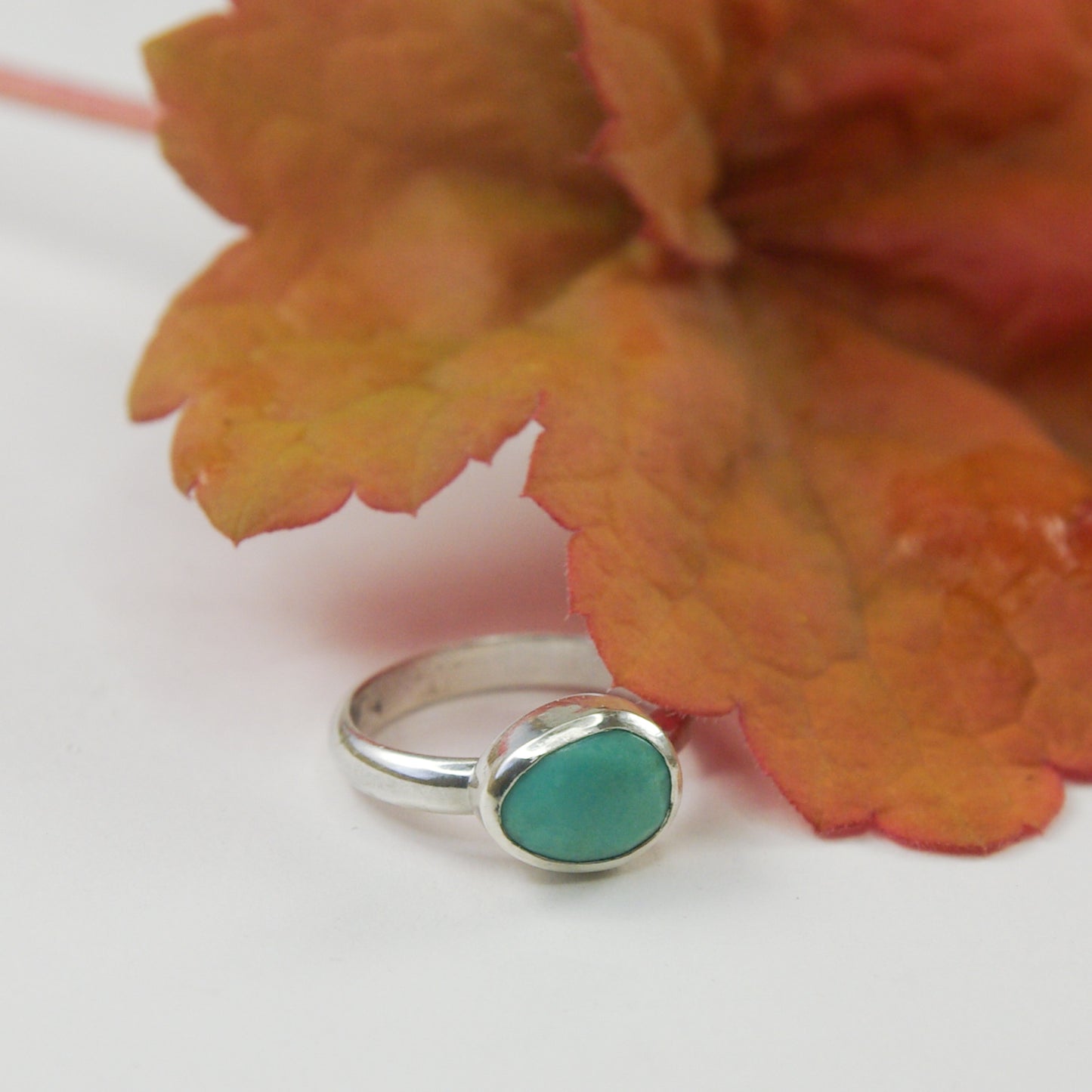 Bague en argent 925 et turquoise taille 52FR