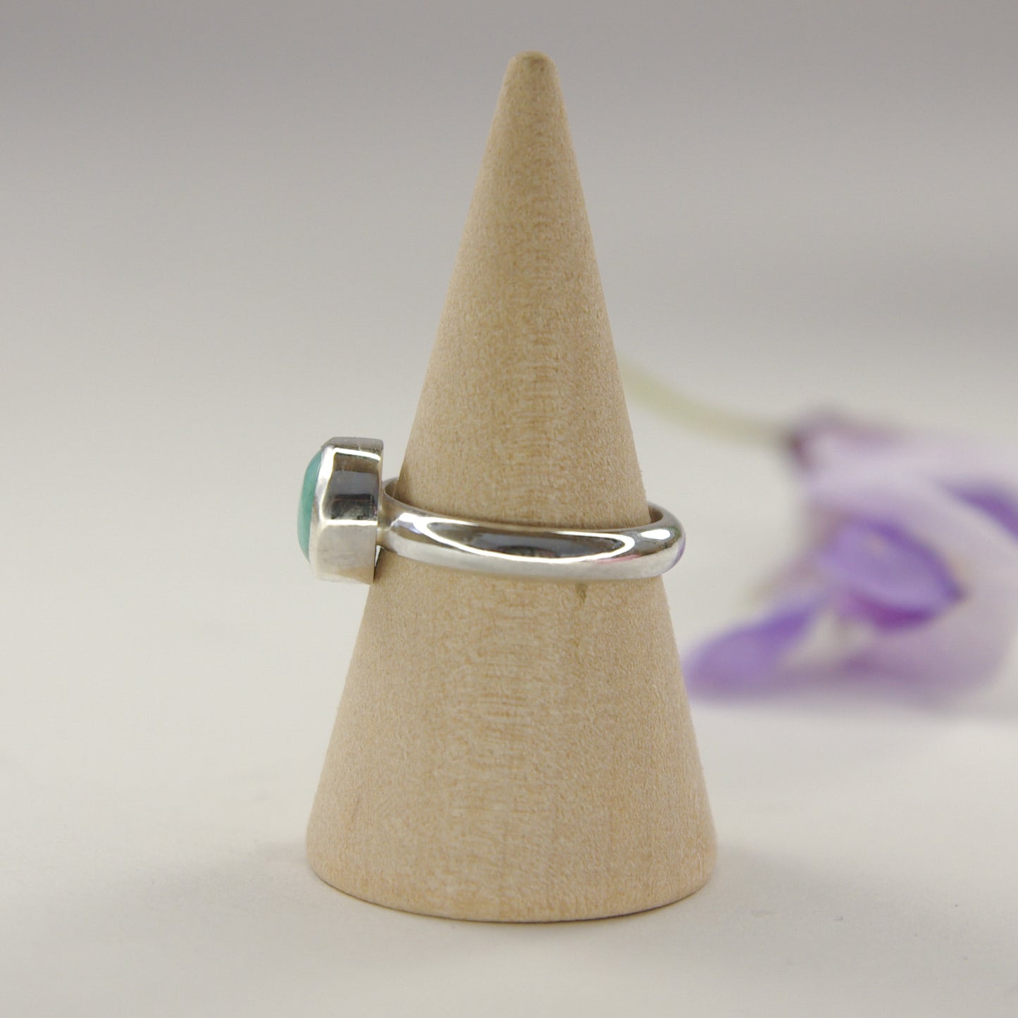Bague en argent 925 et turquoise taille 52FR