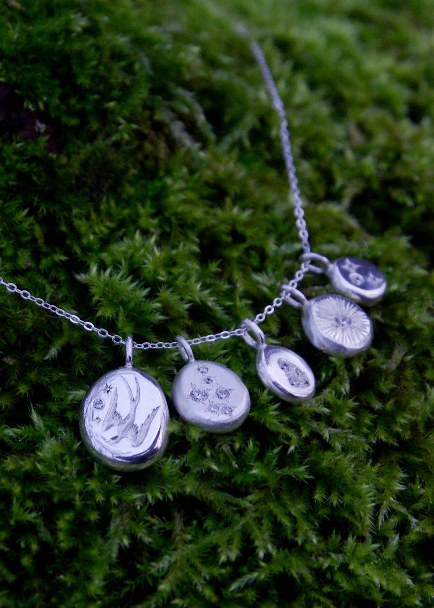 Les uniques, petits pendentifs en argent 925