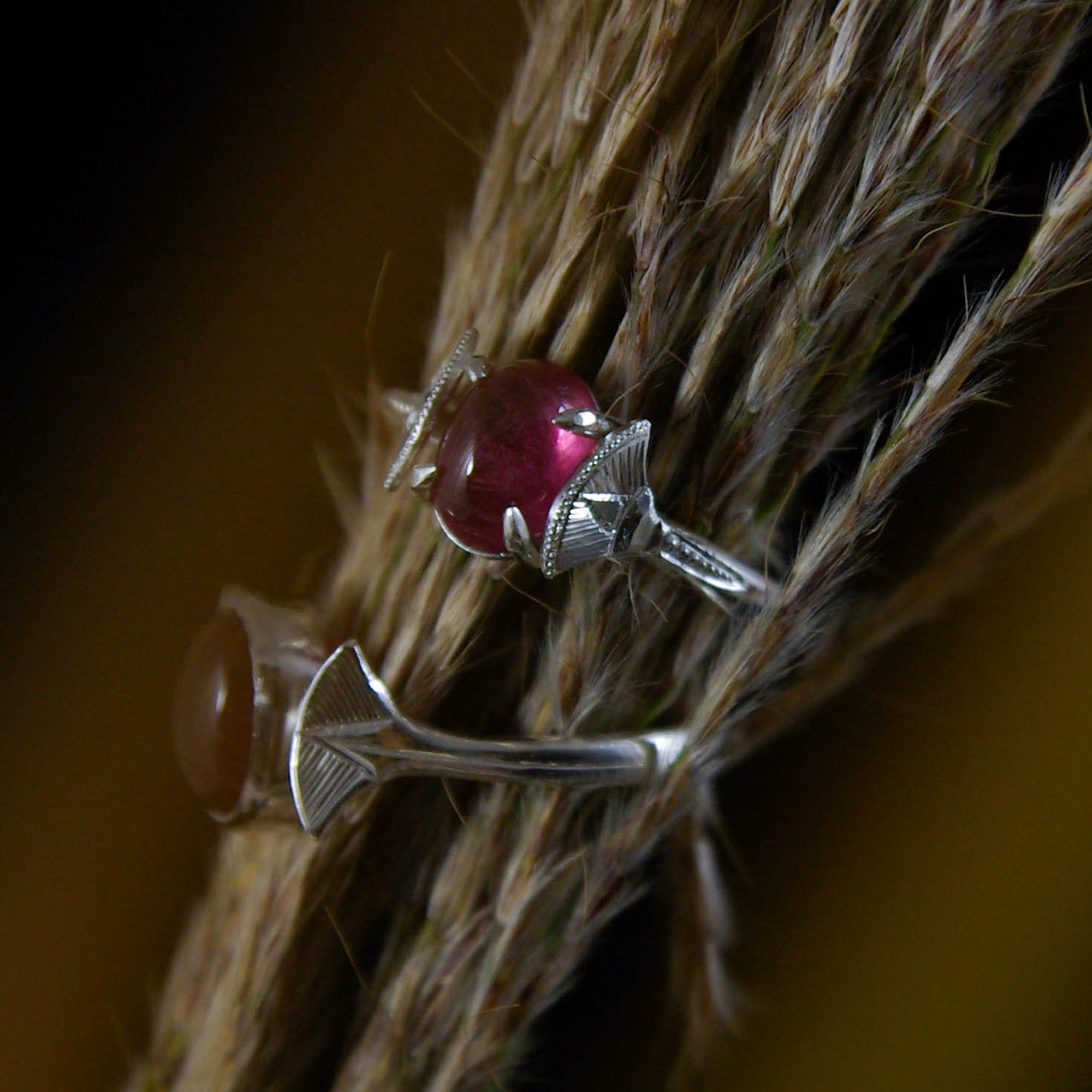 Bague en Argent Tourmaline Rose serti griffe 52 FR