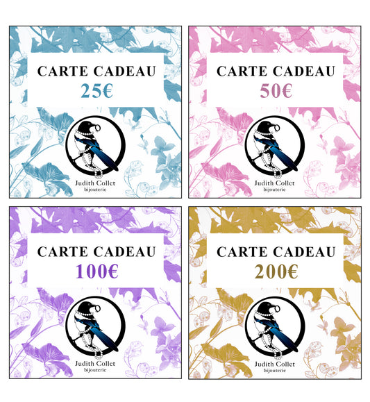 Carte Cadeau - la liberté de Choisir son Bijou